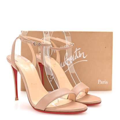 Christian Louboutin Nappa Loubigirl 100 Sandals 41 Nude 8 of 8