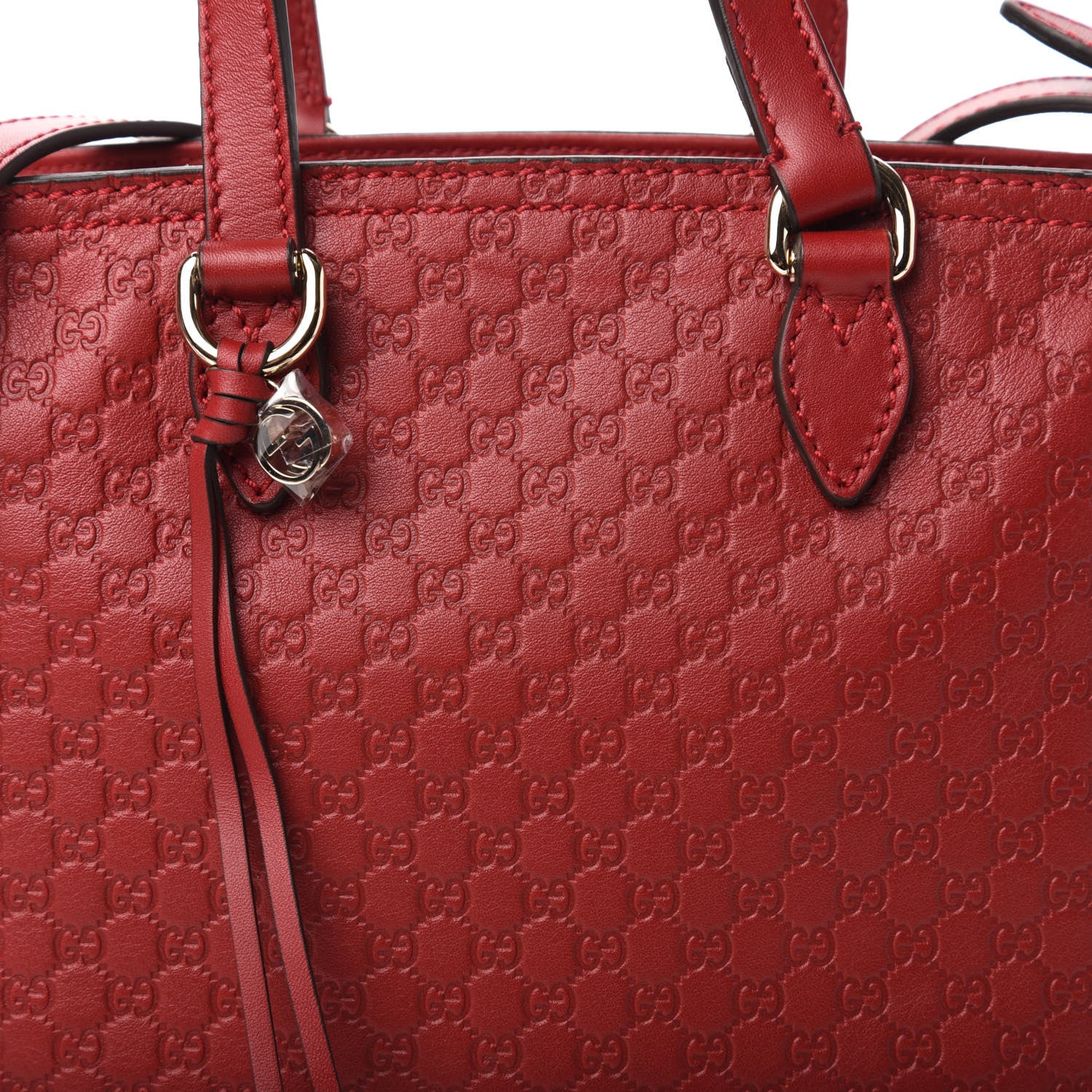 Gucci Microguccissima Small Bree Tote Red 10 of 10