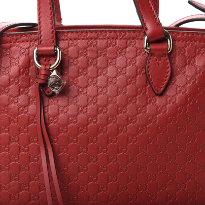 Gucci Microguccissima Small Bree Tote Red 10 of 10