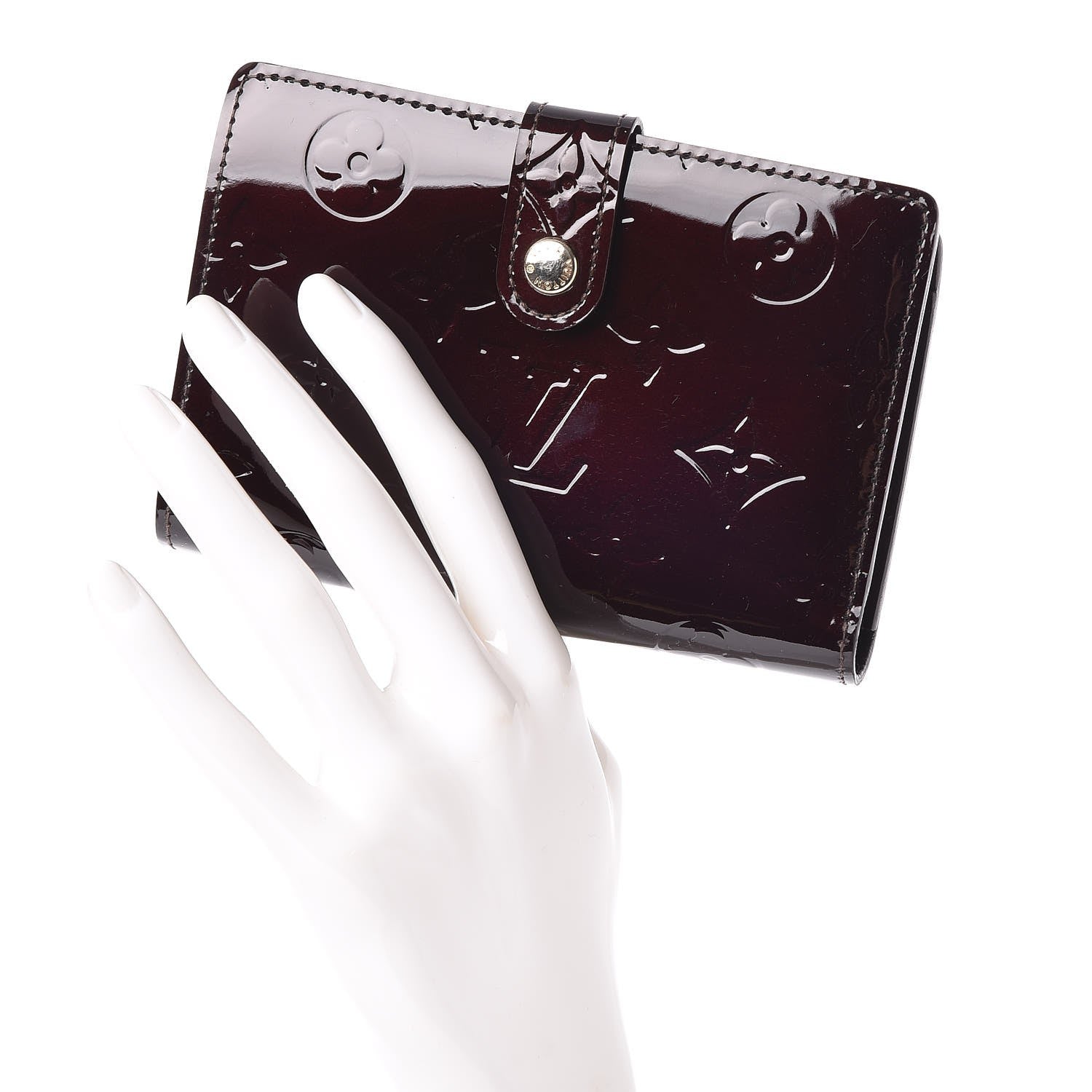 Louis Vuitton Vernis French Purse Wallet Amarante 2 of 10