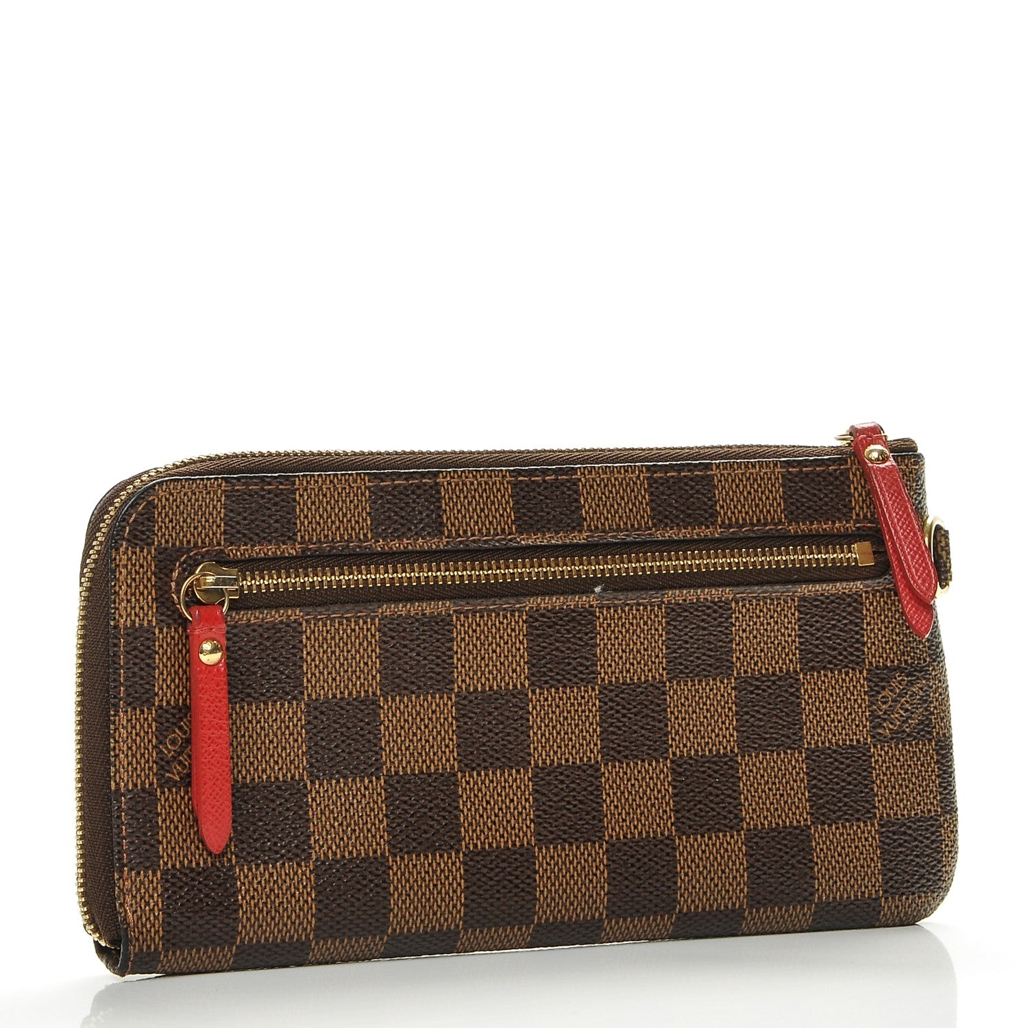 Louis Vuitton Damier Ebene Complice Trunks and Bags Wallet Red 3 of 8