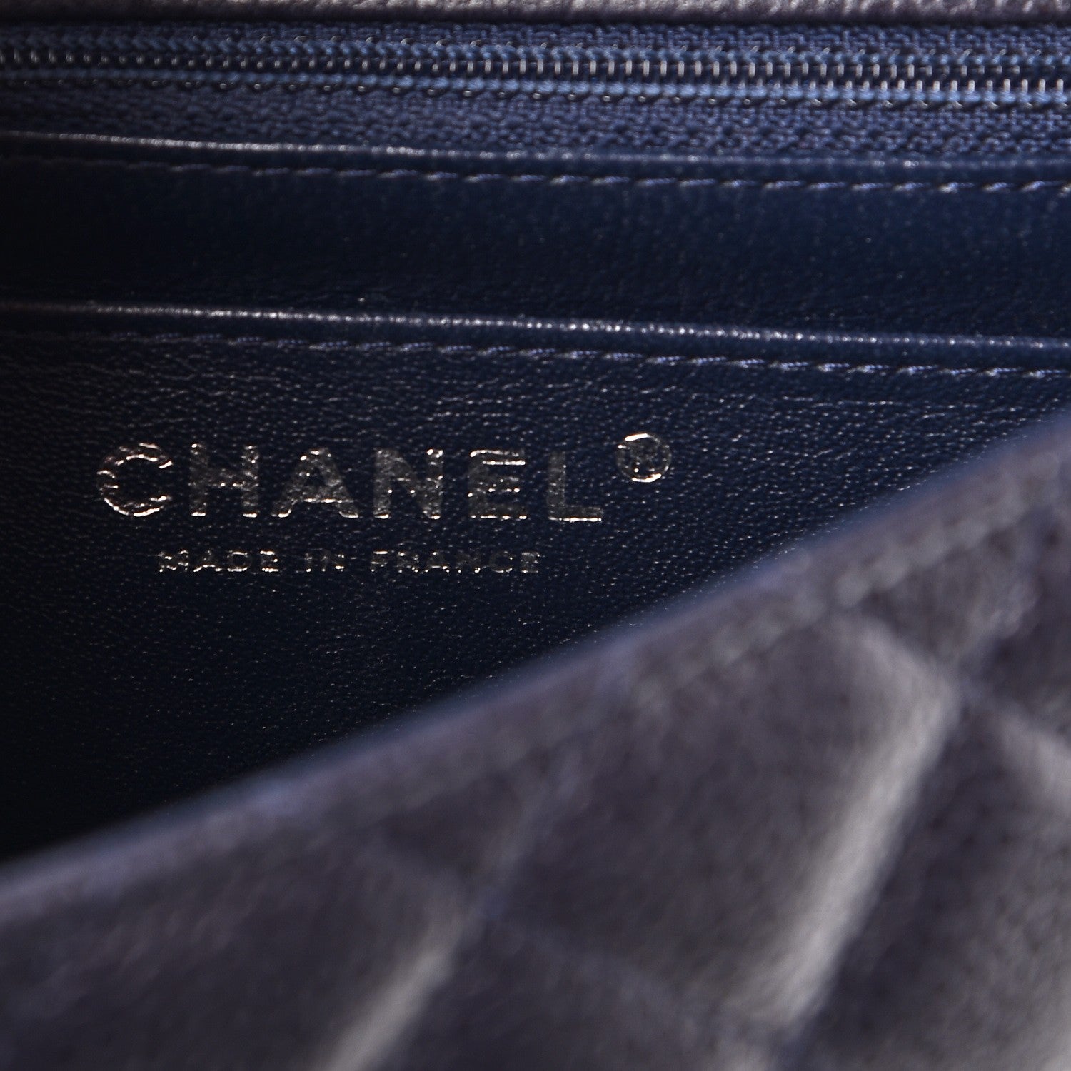 Chanel Caviar Quilted Mini Square Flap Navy 6 of 8