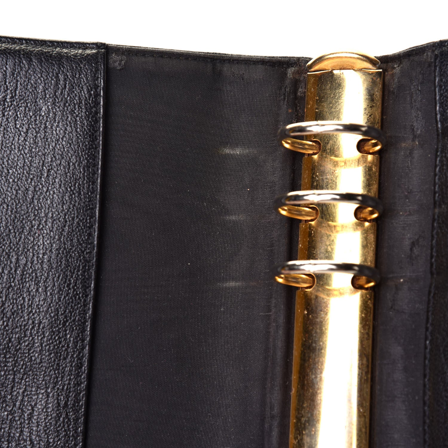 Chanel Goatskin Medium Ring Agenda Planner Black 5 of 12