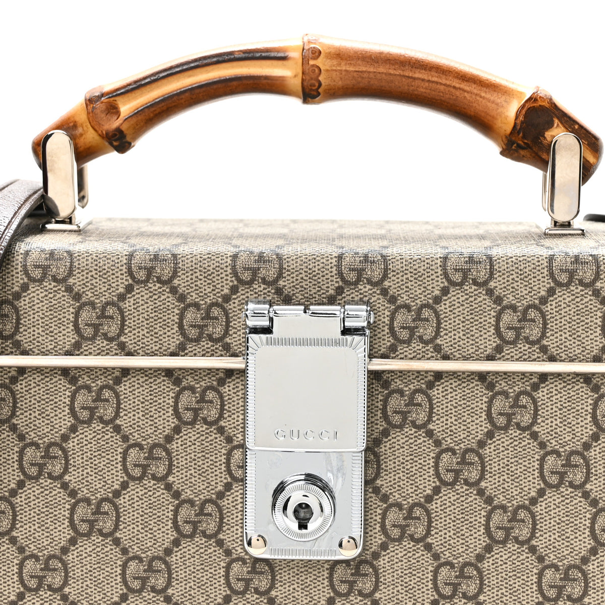 Gucci GG Supreme Monogram Globe-Trotter Beauty Case Brown 8 of 10