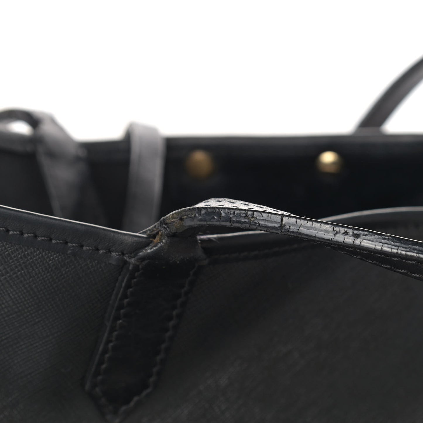 Textured Coated Canvas Madonna Print Large Antigona Tote Black