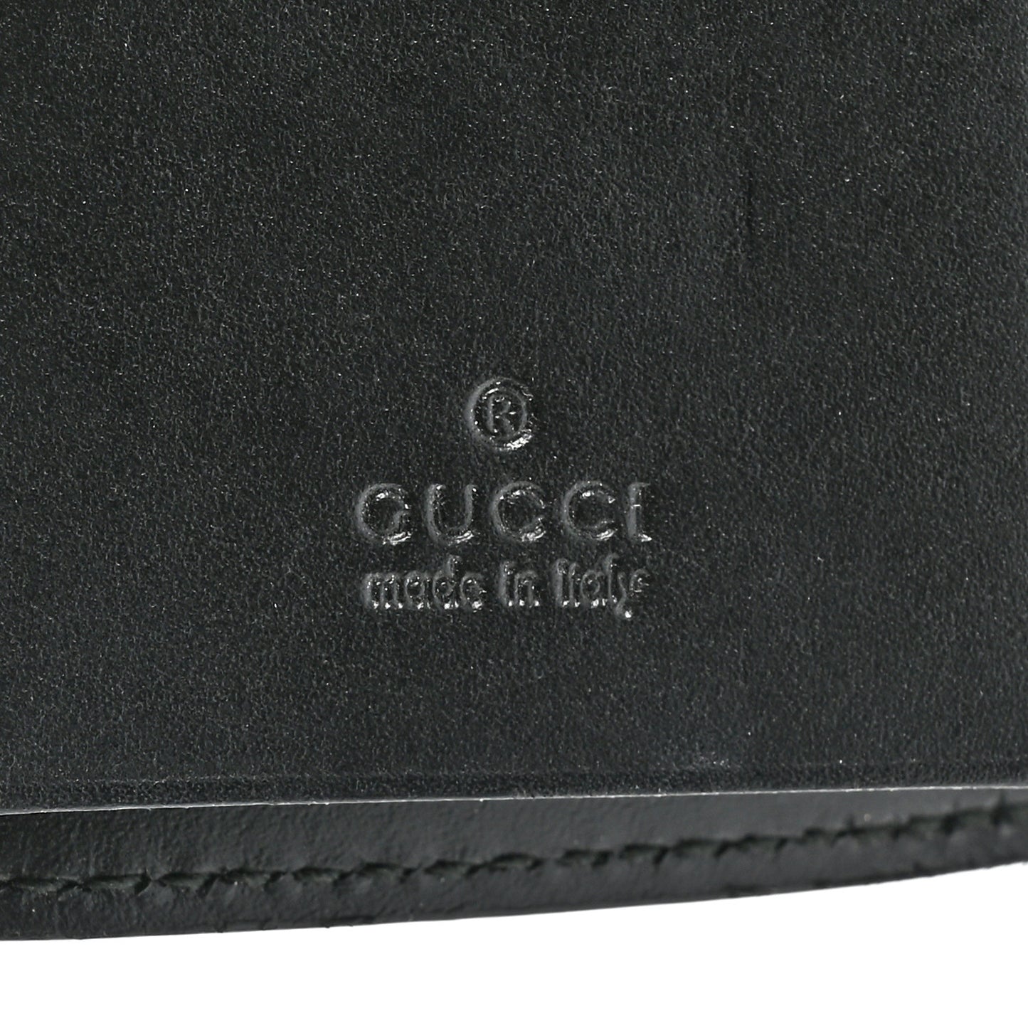 Guccissima Icon Signature 6 Key Holder Case Black