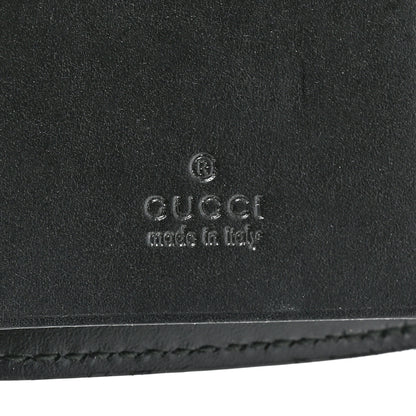 Gucci Guccissima Icon Signature 6 Key Holder Case Black 6 of 10