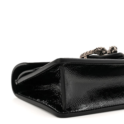Gucci Crinkled Patent Super Mini Dionysus Shoulder Bag Black 9 of 11