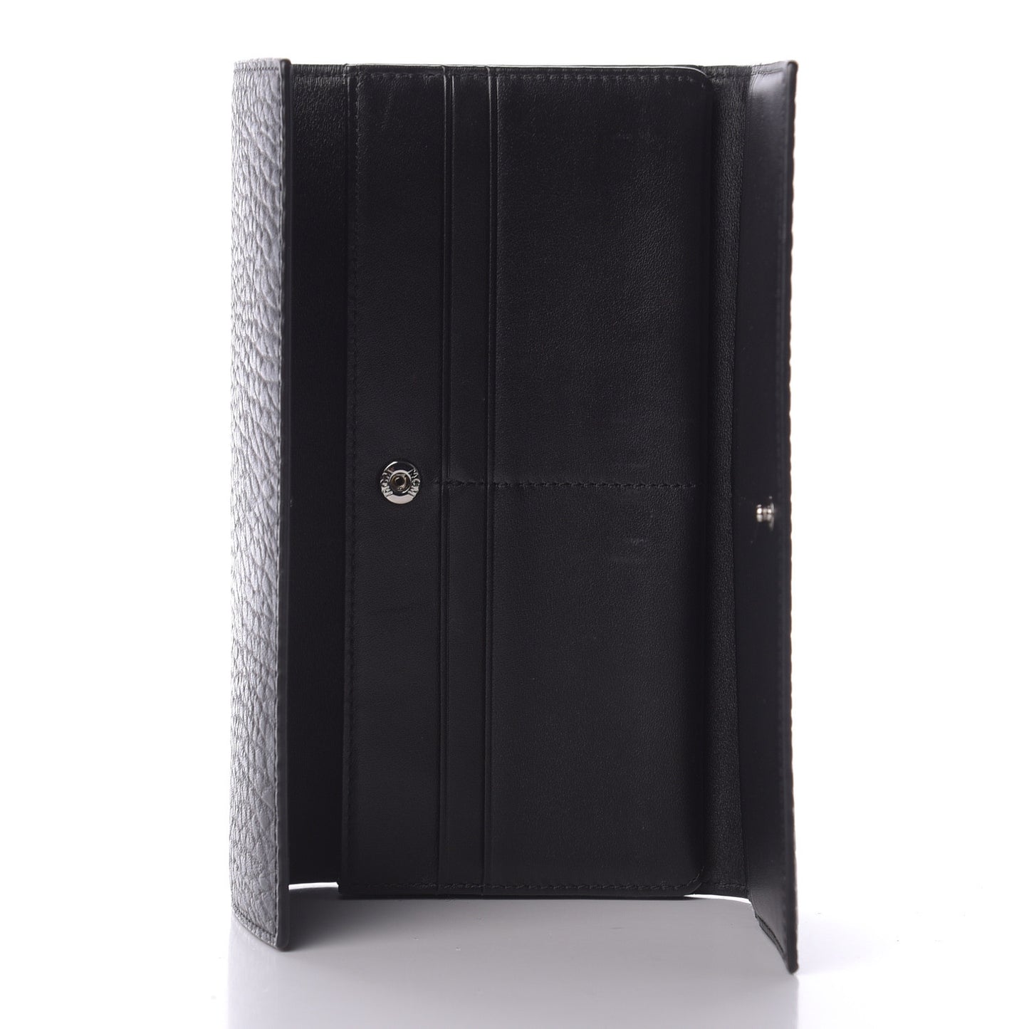 Visetos Large Tri-Fold Flap Wallet Black