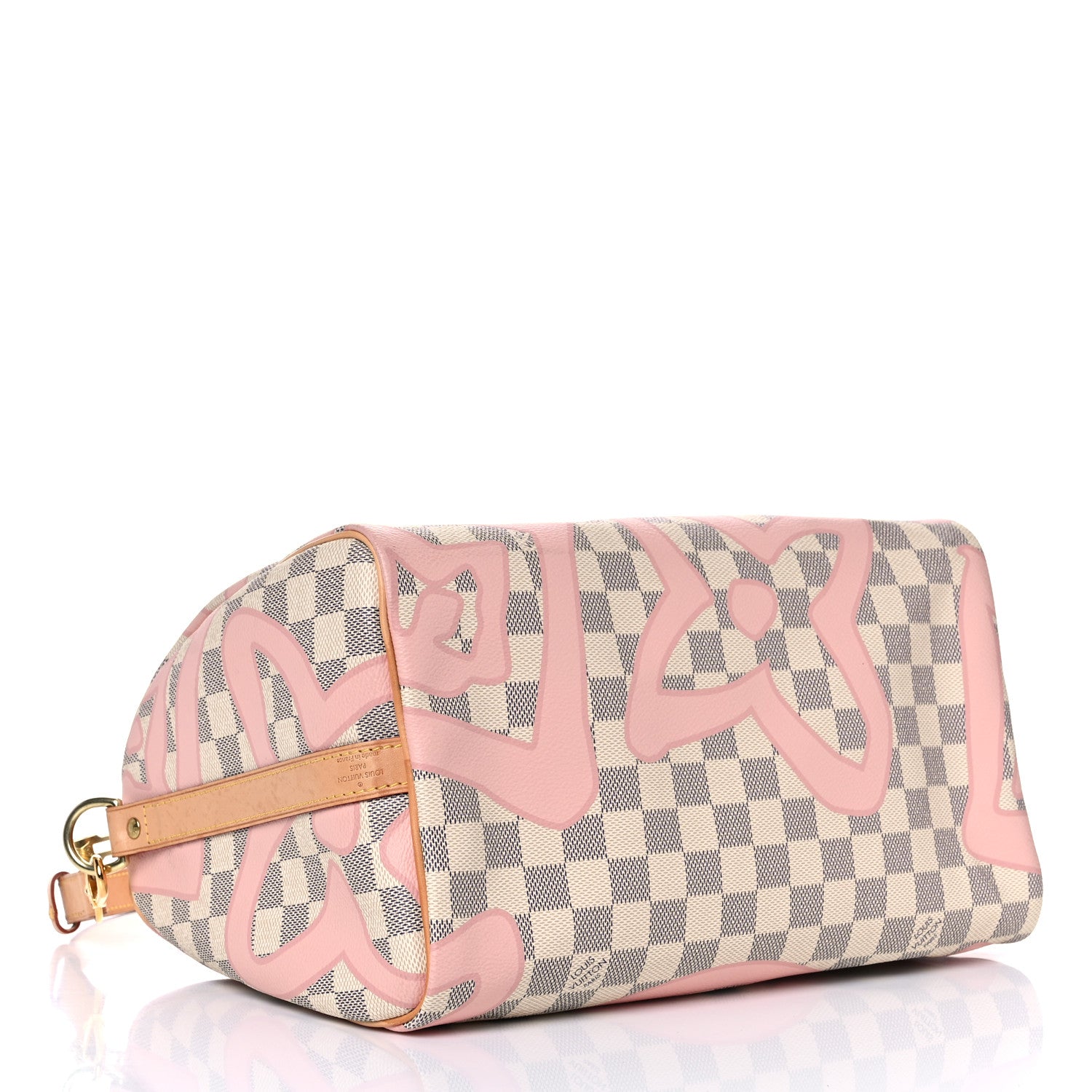 Louis Vuitton Damier Azur Tahitienne Speedy Bandouliere 30 Rose Ballerine 4 of 31