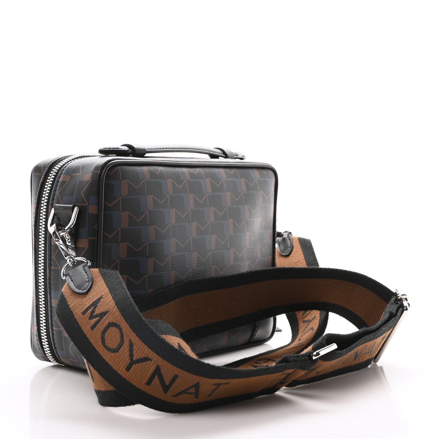 Moynat Toile 1920 Maxi Camera Bag Black Blue 3 of 9