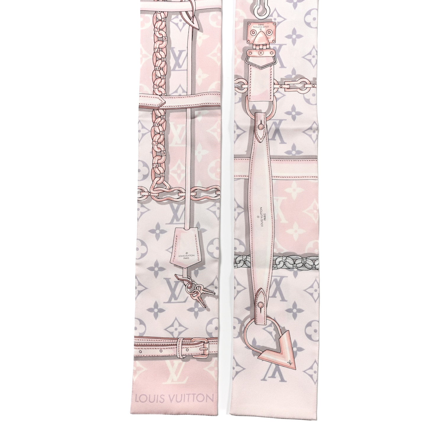 Louis Vuitton Silk Monogram Confidential Bandeau Light Pink 2 of 3