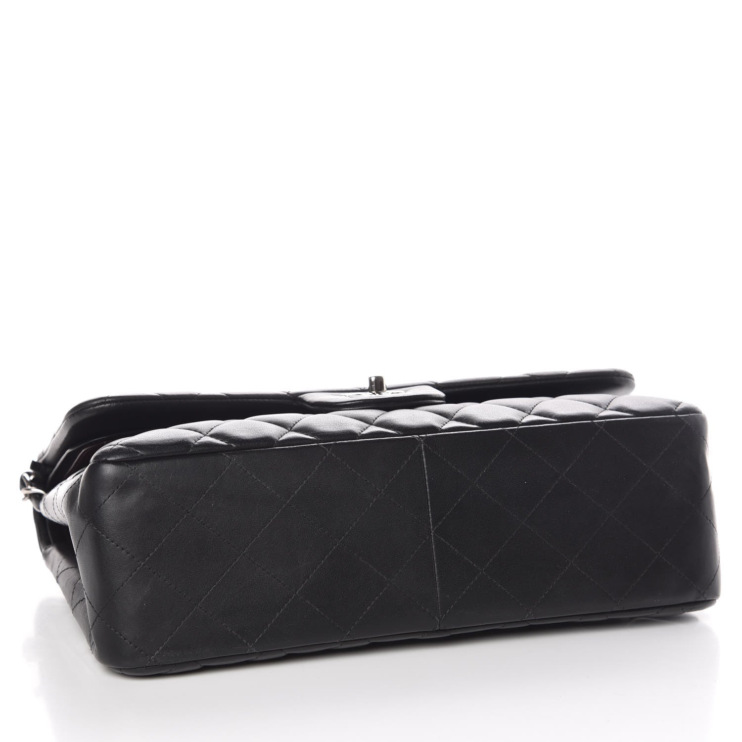 Chanel Lambskin Quilted Jumbo Double Flap Black 5 of 11