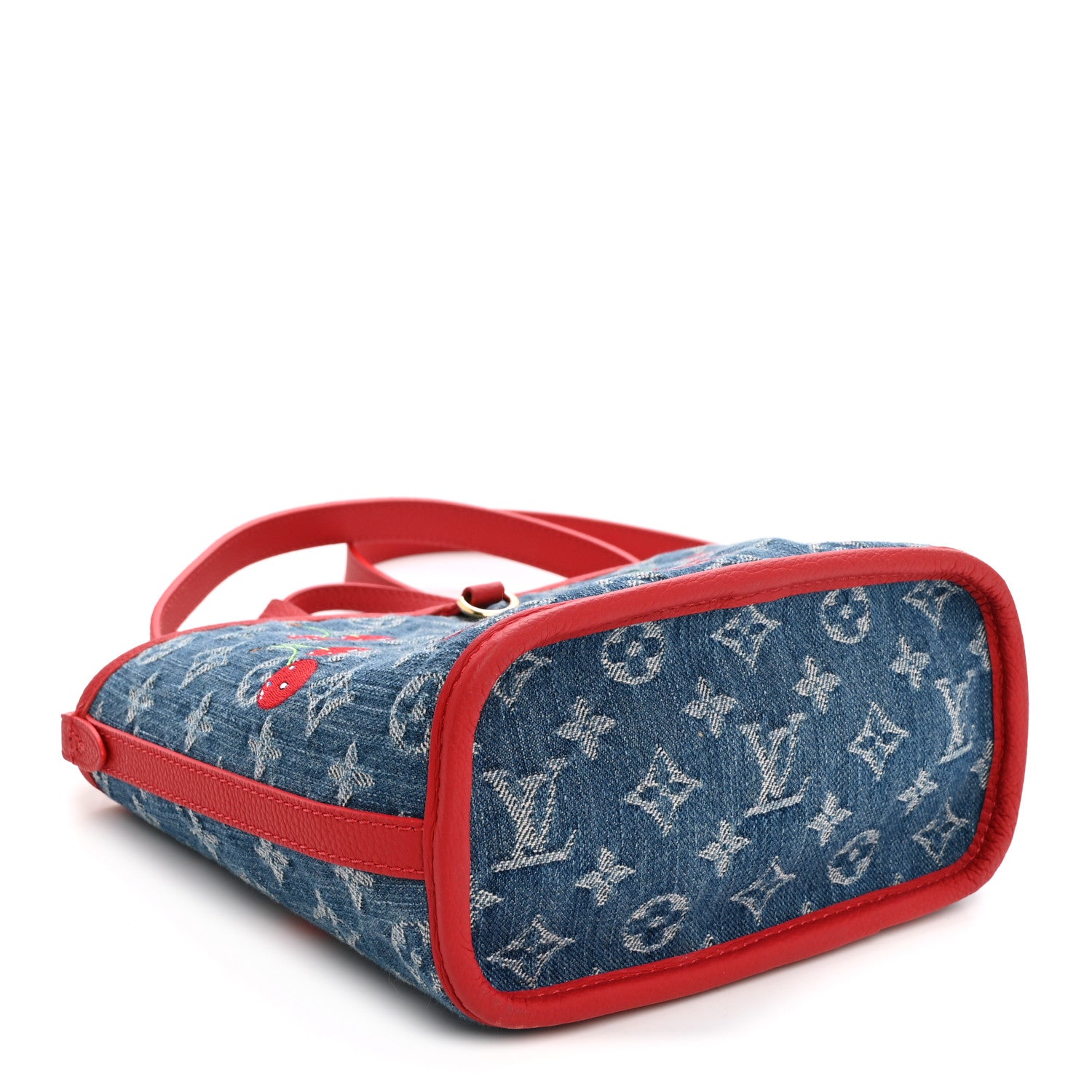 Louis Vuitton LV X TM Monogram Denim Cerises Neverfull Inside Out BB 4 of 9
