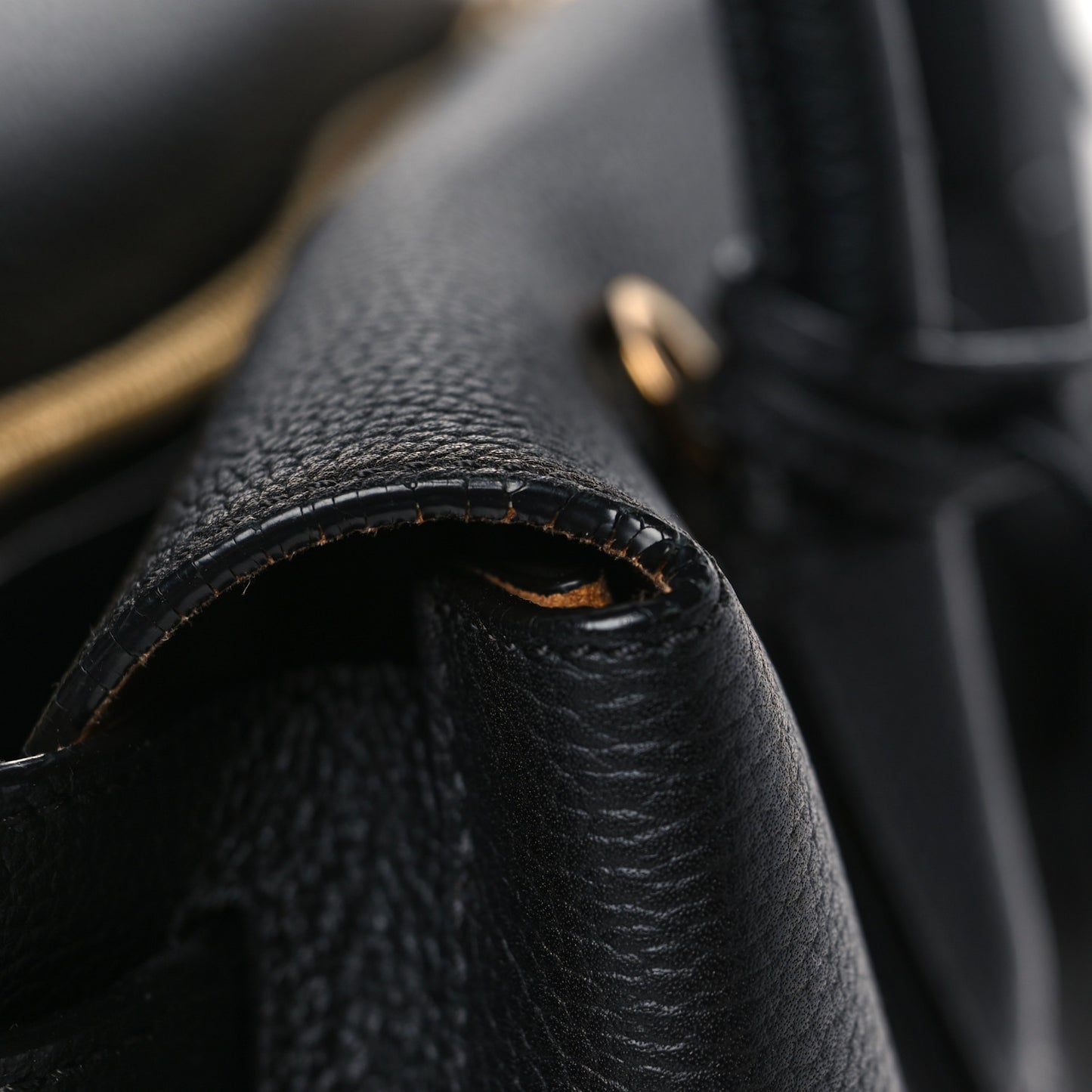 Grained Calfskin Medium Milla Tote Black