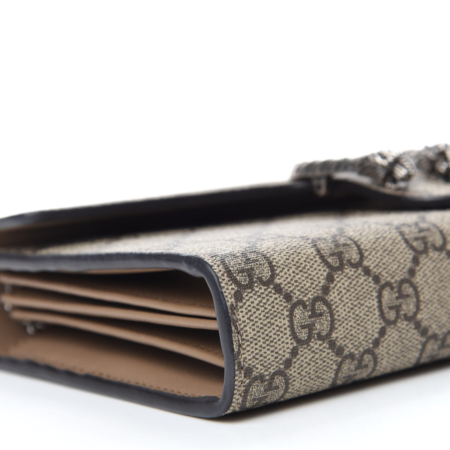 Gucci GG Supreme Monogram Mini Dionysus Chain Wallet Beige Taupe 6 of 11