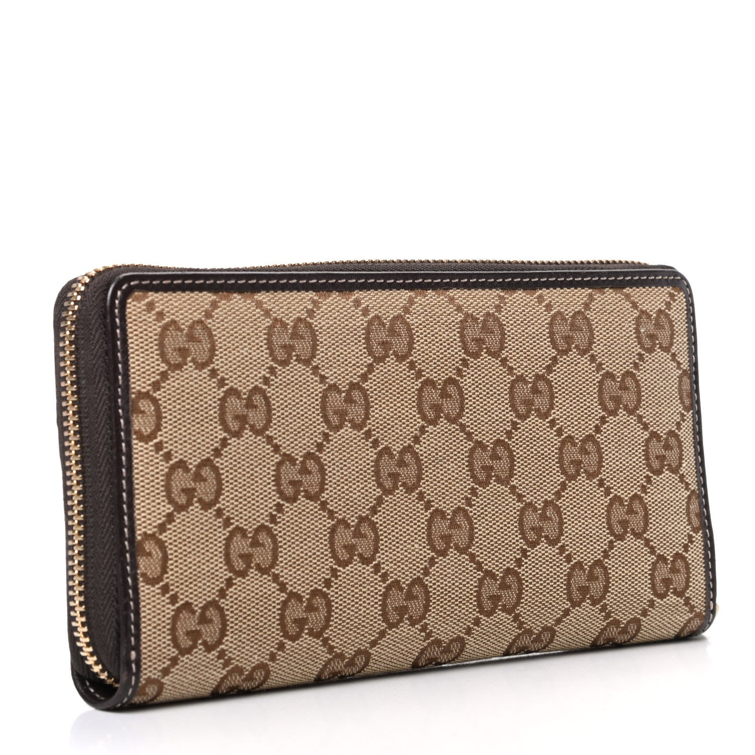 Gucci Monogram Princy Zip Around Wallet Dark Brown 3 of 8