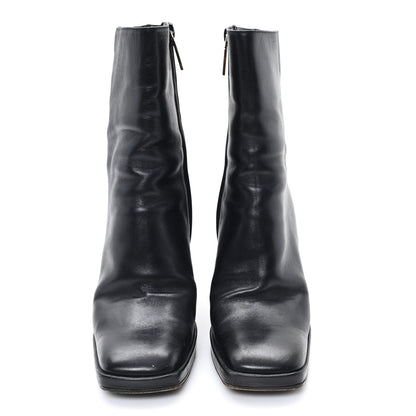 Gucci Calfskin Ankle Booties 8 Black 2 of 9