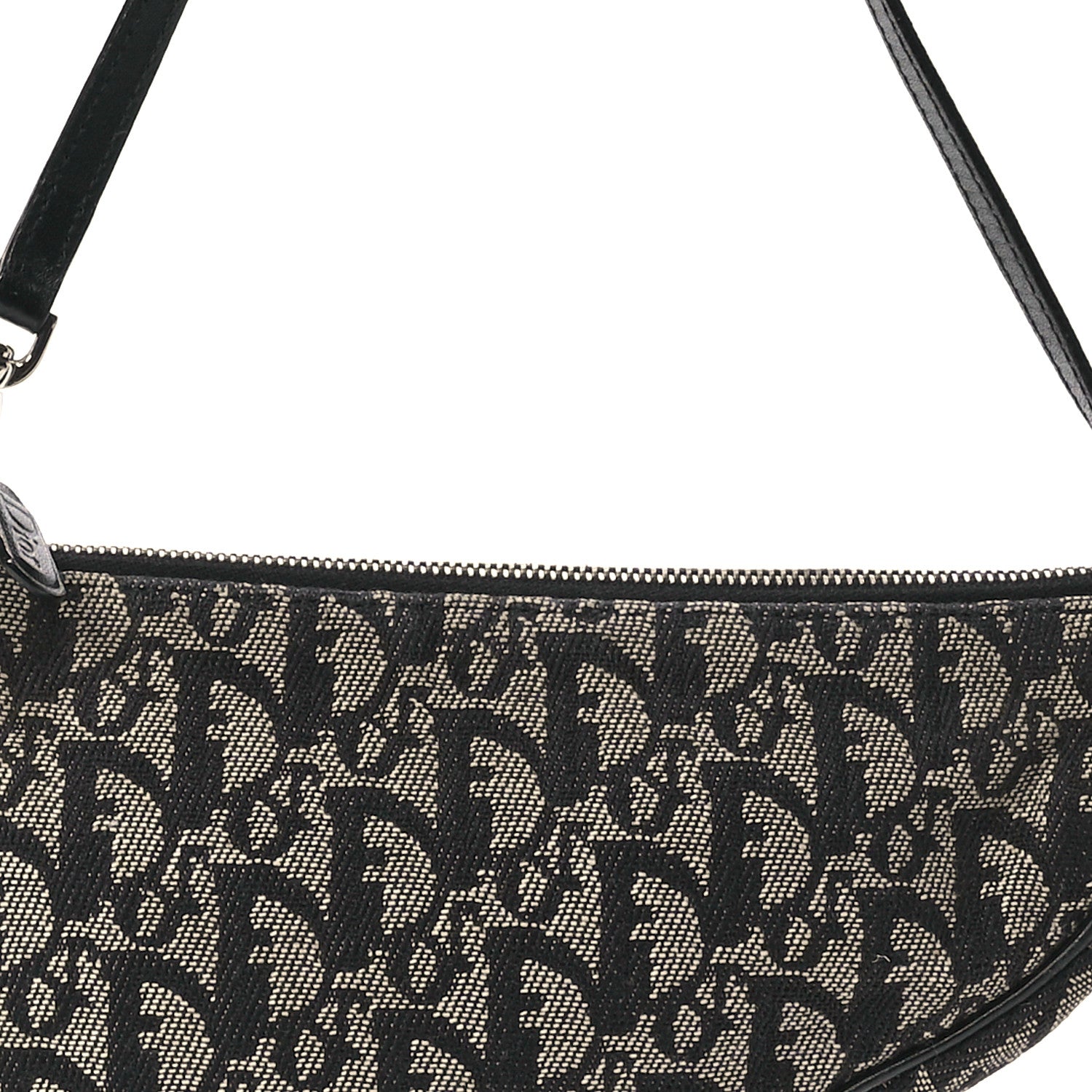 Christian Dior Monogram Mini Saddle Pochette Black 8 of 11