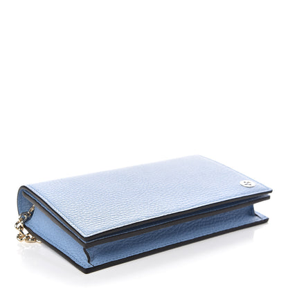 Gucci Dollar Calfskin Medium Betty Chain Wallet Mineral Blue 4 of 10