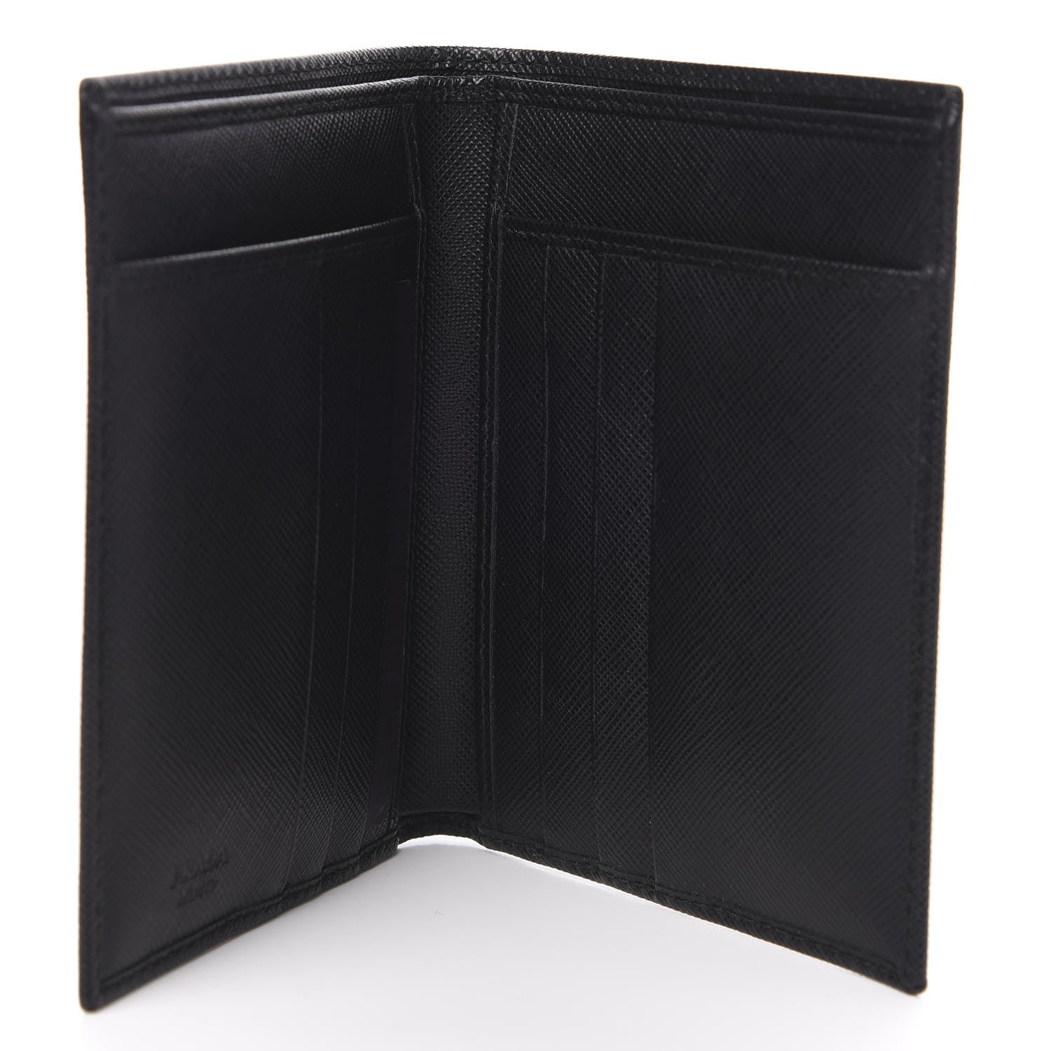Prada Saffiano Bi-Fold Wallet Black 5 of 8