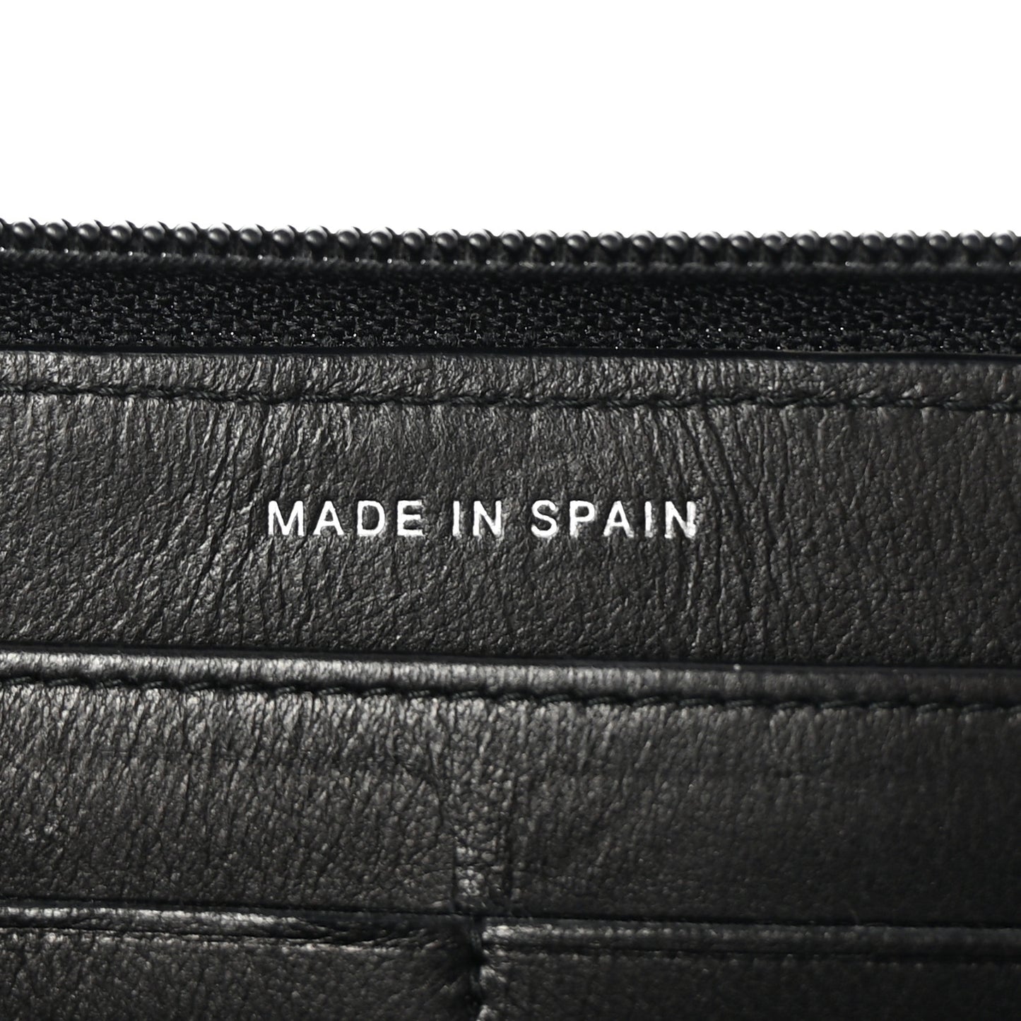 Caviar Quilted Boy Long Zip Around Wallet Black