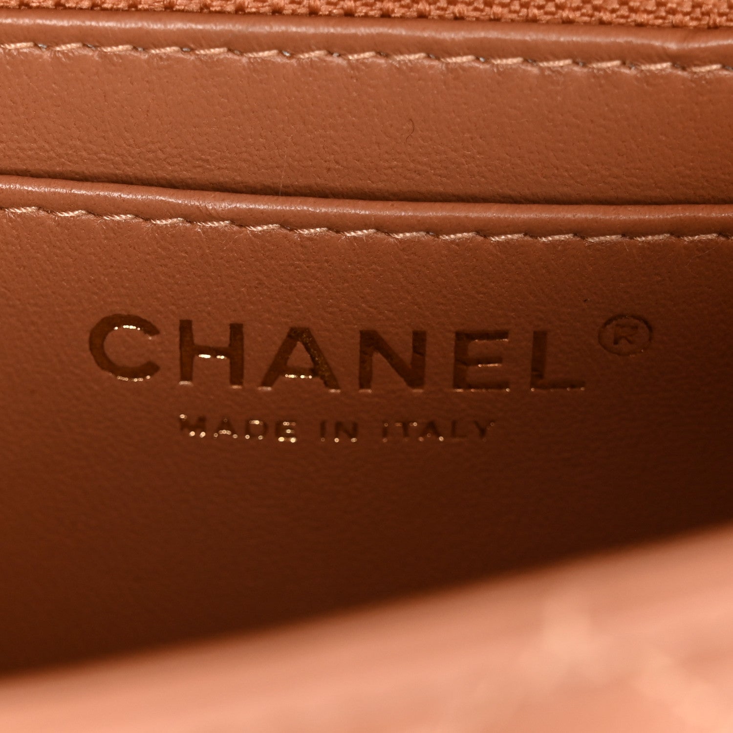 Chanel Lambskin Quilted Mini Rectangular Flap Brown 6 of 11
