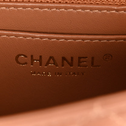 Chanel Lambskin Quilted Mini Rectangular Flap Brown 6 of 11