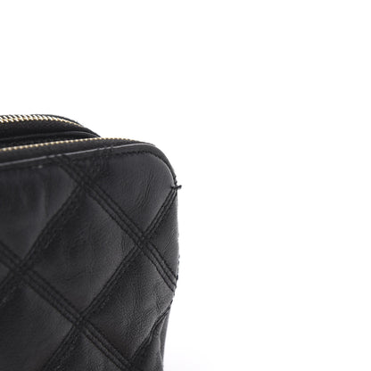 Saint Laurent Grained Lambskin Quilted Mini Becky Double Zip Bag Black 11 of 11