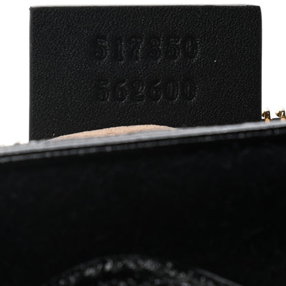 Gucci Suede Patent Web Mini Ophidia Shoulder Bag Black 5 of 11