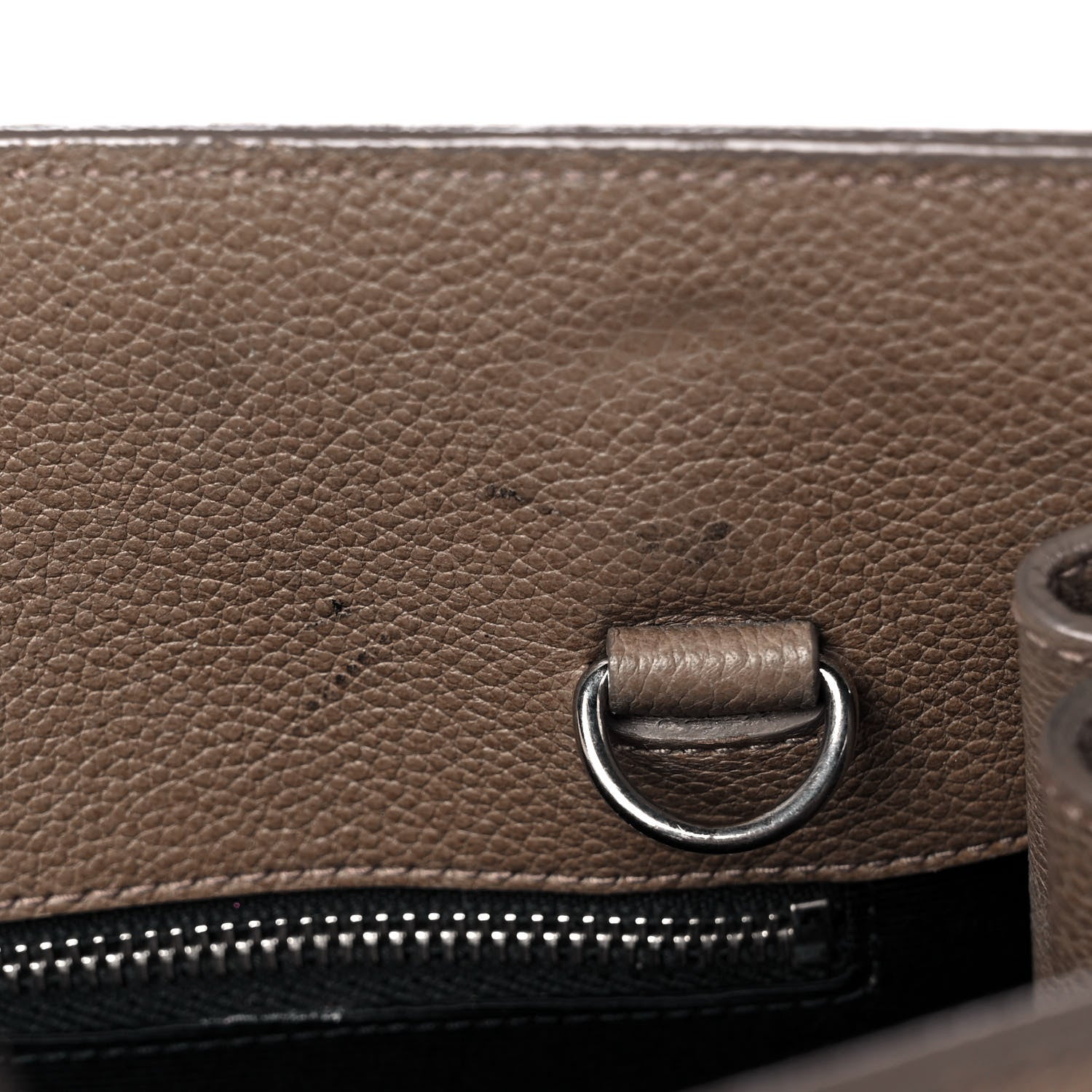 Saint Laurent Grained Calfskin Small Sac De Jour Taupe 10 of 10