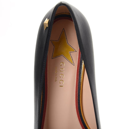 Gucci Calfskin Web Ballerina Flat 39 Nero Black 7 of 10