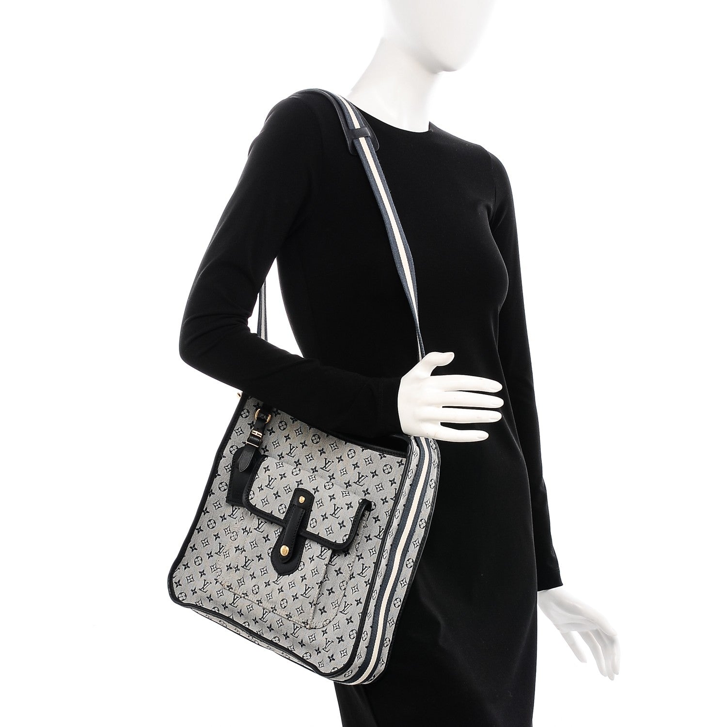 Louis Vuitton Mini Monogram Besace Mary Kate Blue 2 of 8