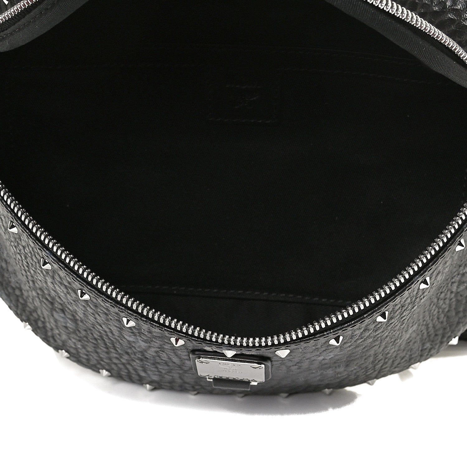 MCM Visetos Studded Belt Bag Black 4 of 11