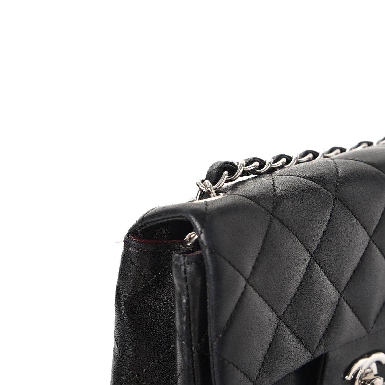 Chanel Lambskin Quilted Mini Square Flap Black 11 of 11