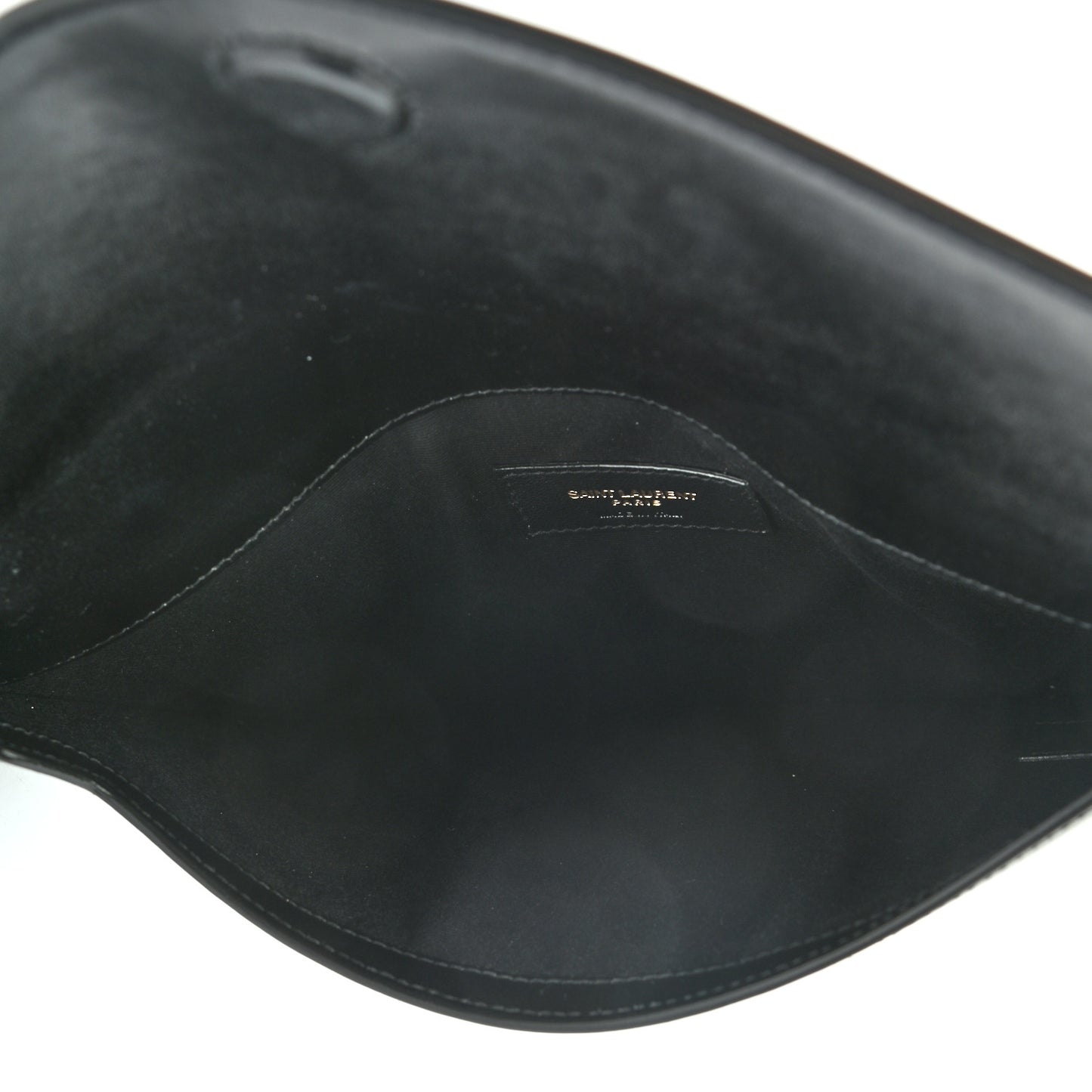 Smooth Shiny Calfskin Monogram Uptown Pouch Black