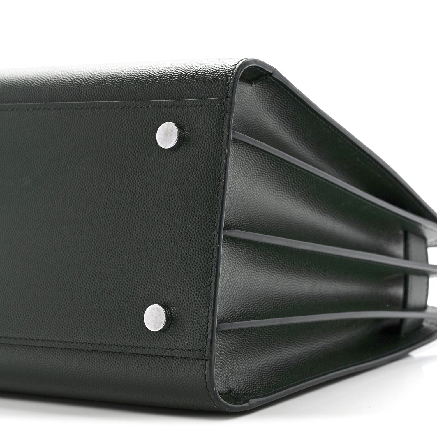 Saint Laurent Grained Calfskin Small Sac De Jour Dark Vert 10 of 13