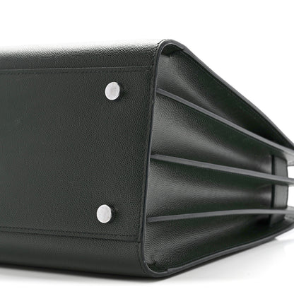 Saint Laurent Grained Calfskin Small Sac De Jour Dark Vert 10 of 13
