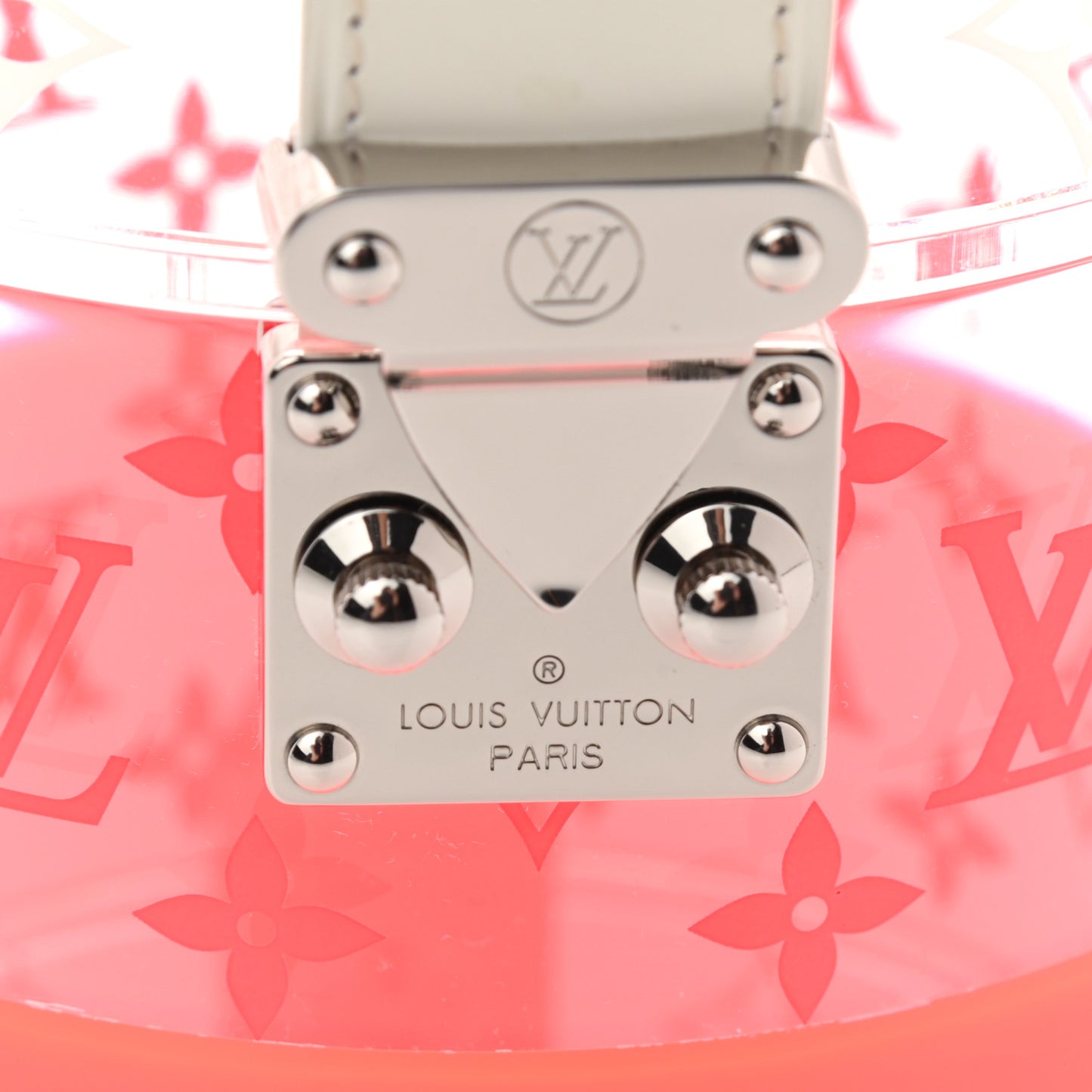 Transparent Plexiglass Box Scott Fluorescent Pink