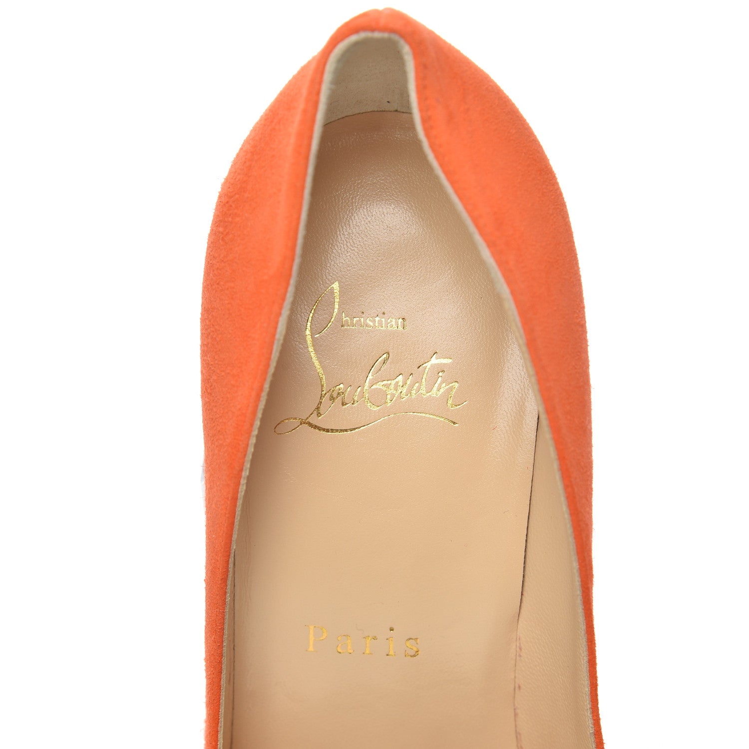Christian Louboutin Suede Pigalle Follies 100 Pumps 37 Magma 8 of 17