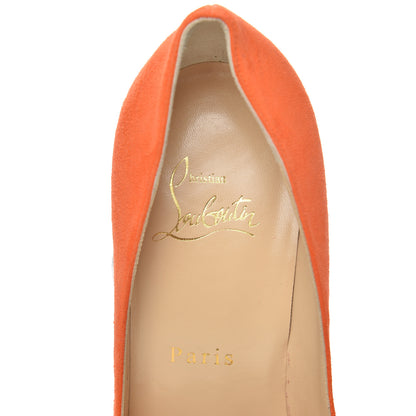 Christian Louboutin Suede Pigalle Follies 100 Pumps 37 Magma 8 of 17