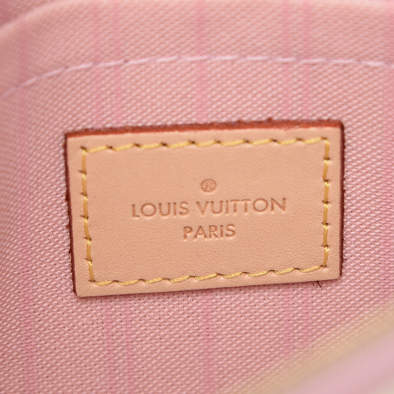 Louis Vuitton Damier Azur Neverfull MM GM Pochette Rose Ballerine 6 of 8