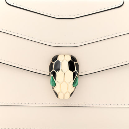 Bulgari Calfskin Serpenti Forever Crossbody Bag White 9 of 12