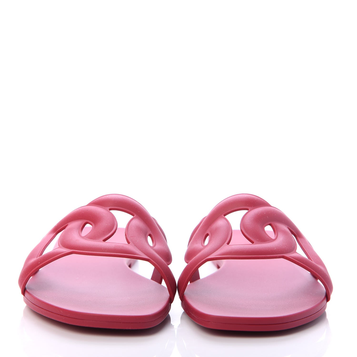 Hermes Rubber Aloha Sandals 36 Rose Baie 2 of 7