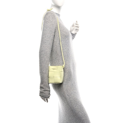 Bottega Veneta Nappa Maxi Intrecciato Mini Cassette Bucket Bag Lemon Washed 2 of 9