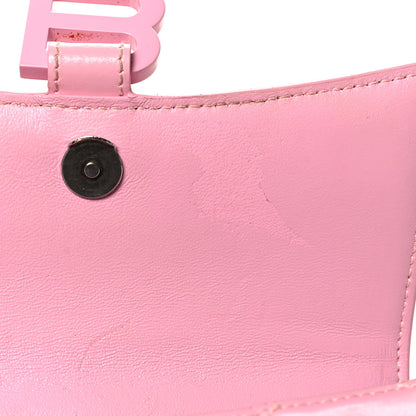 Balenciaga Shiny Box Calfskin Tonal B Hourglass Top Handle Bag XS Candy Pink 13 of 14