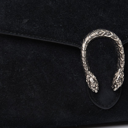 Gucci Suede Mini Dionysus Chain Wallet Black 19 of 21