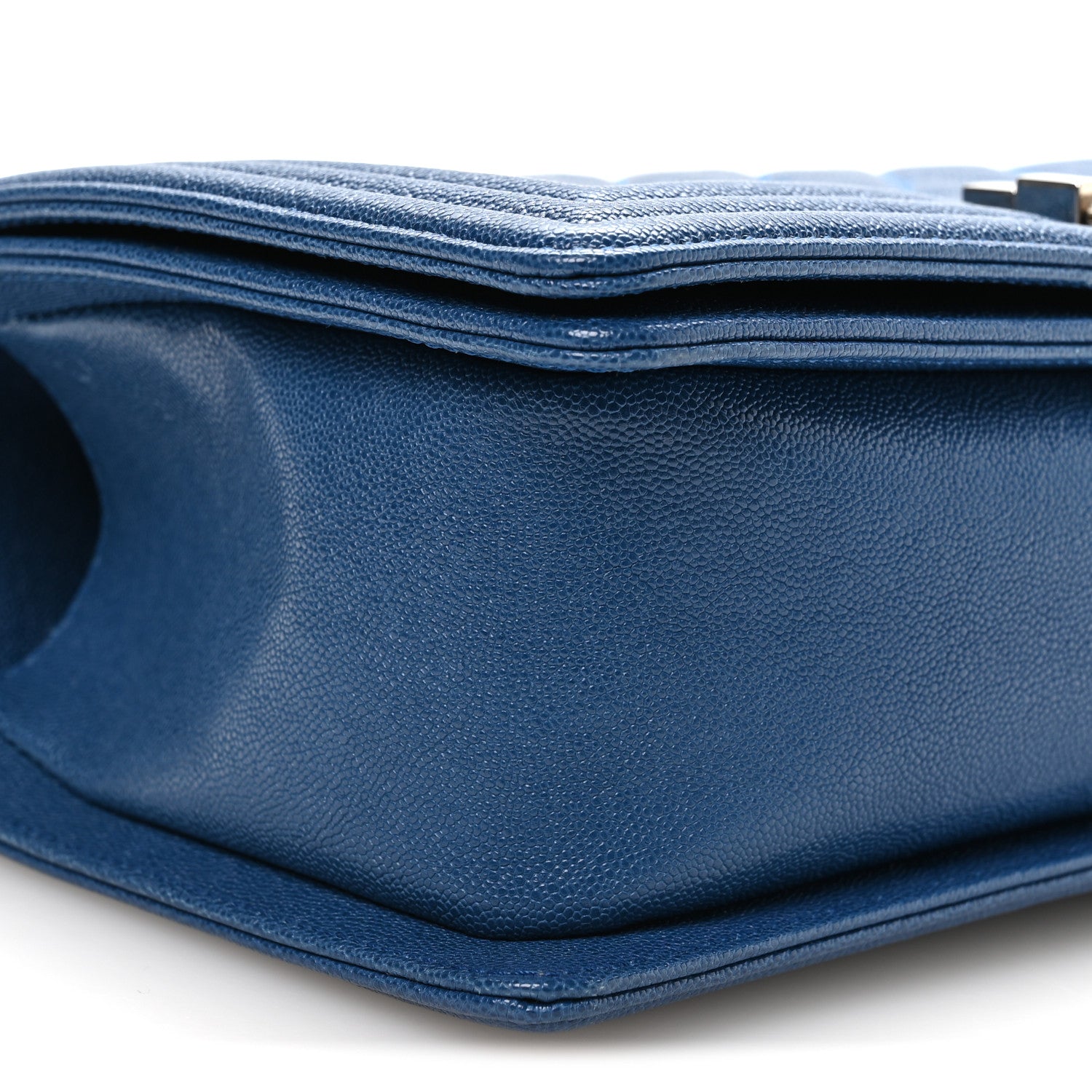 Chanel Iridescent Caviar Quilted Medium Boy Flap Blue 9 of 10