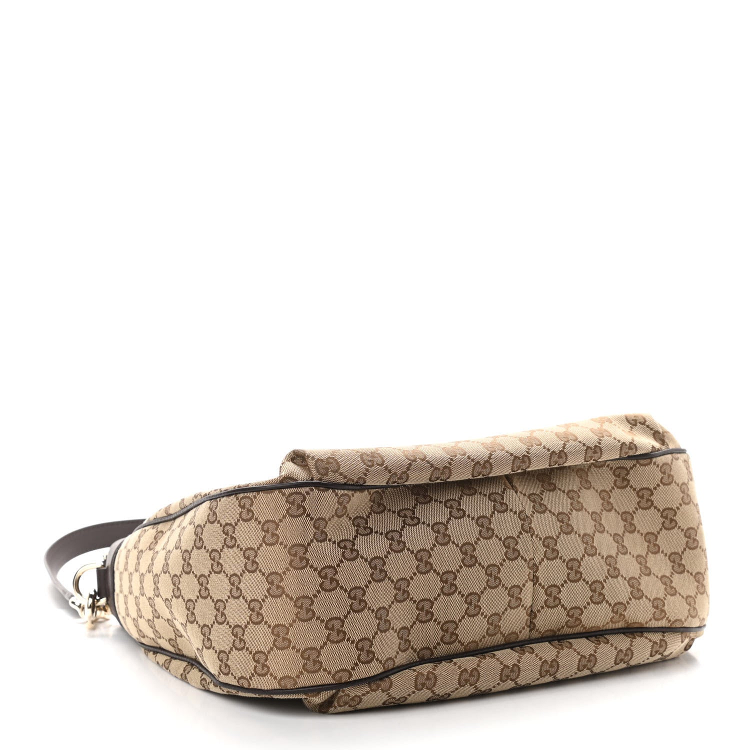 Gucci Monogram Web Medium Dressage Hobo Dark Brown 4 of 13