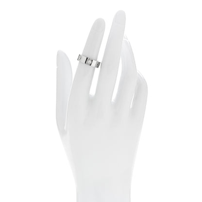 Cartier 18K White Gold 3 Diamond 5.5mm LOVE Ring 49 5 2 of 4